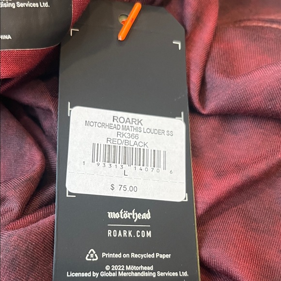 Motörhead Roark Graphic Tee Shirt Men’s Large Burgundy Tie-Dye Rock Band New - Picture 14 of 14